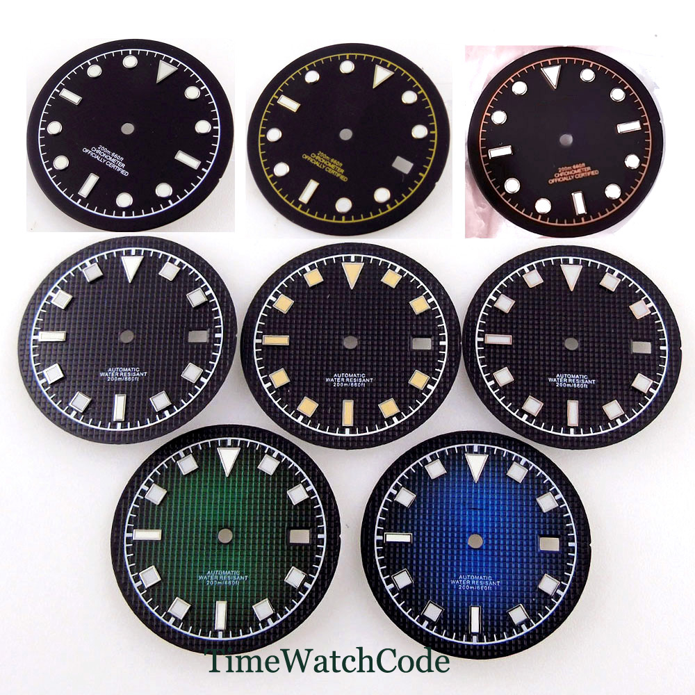 Luminous Dial Face - 33.5mm Watch Dial Fit NH35A ETA2824