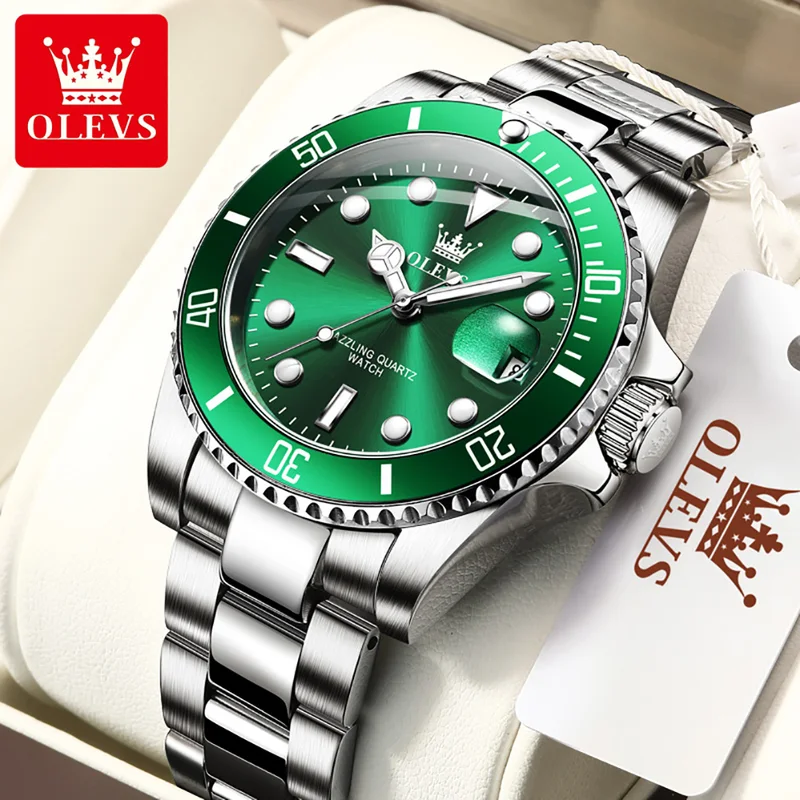 Rolex Watch Submariner - OLEVS Original Quartz Watch for Men