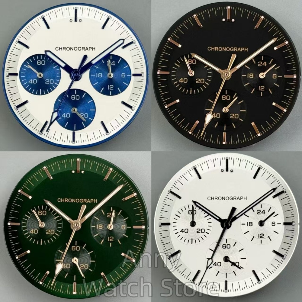 Luminous Dial Face - Sterile VK63 Moon Watch Dial Face