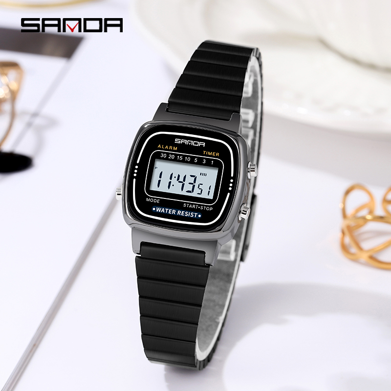 SANDA 6053 Electronic Watch Fa - Chronograph Sport Watch 评论和价格