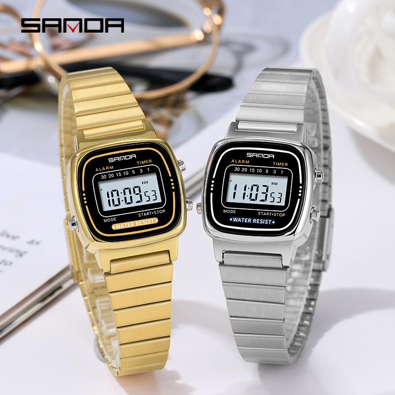 SANDA 6053 Electronic Watch Fa - Chronograph Sport Watch 评论和价格