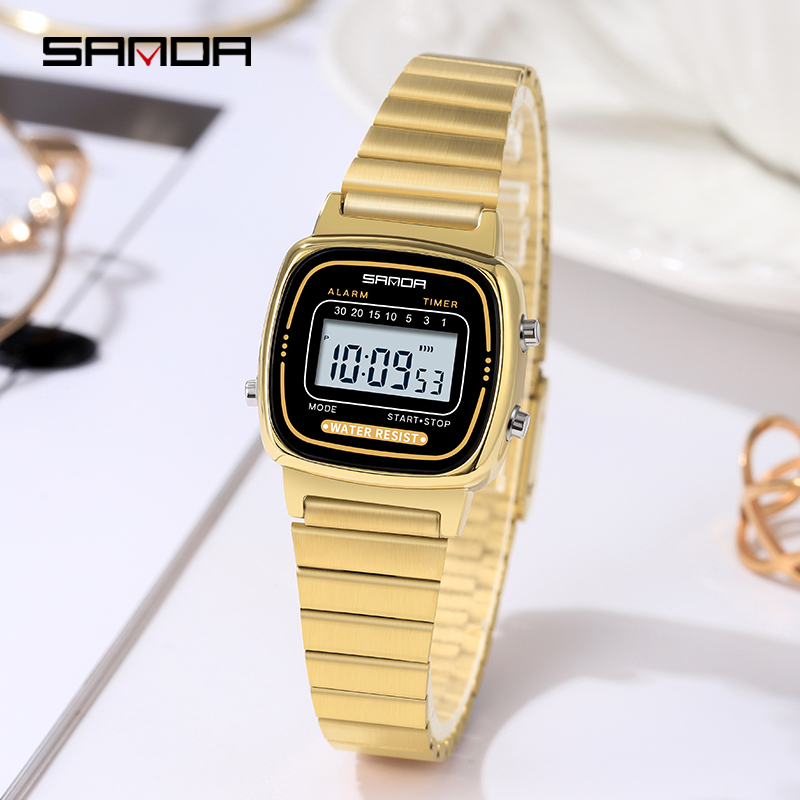 SANDA 6053 Electronic Watch Fa - Chronograph Sport Watch 评论和价格