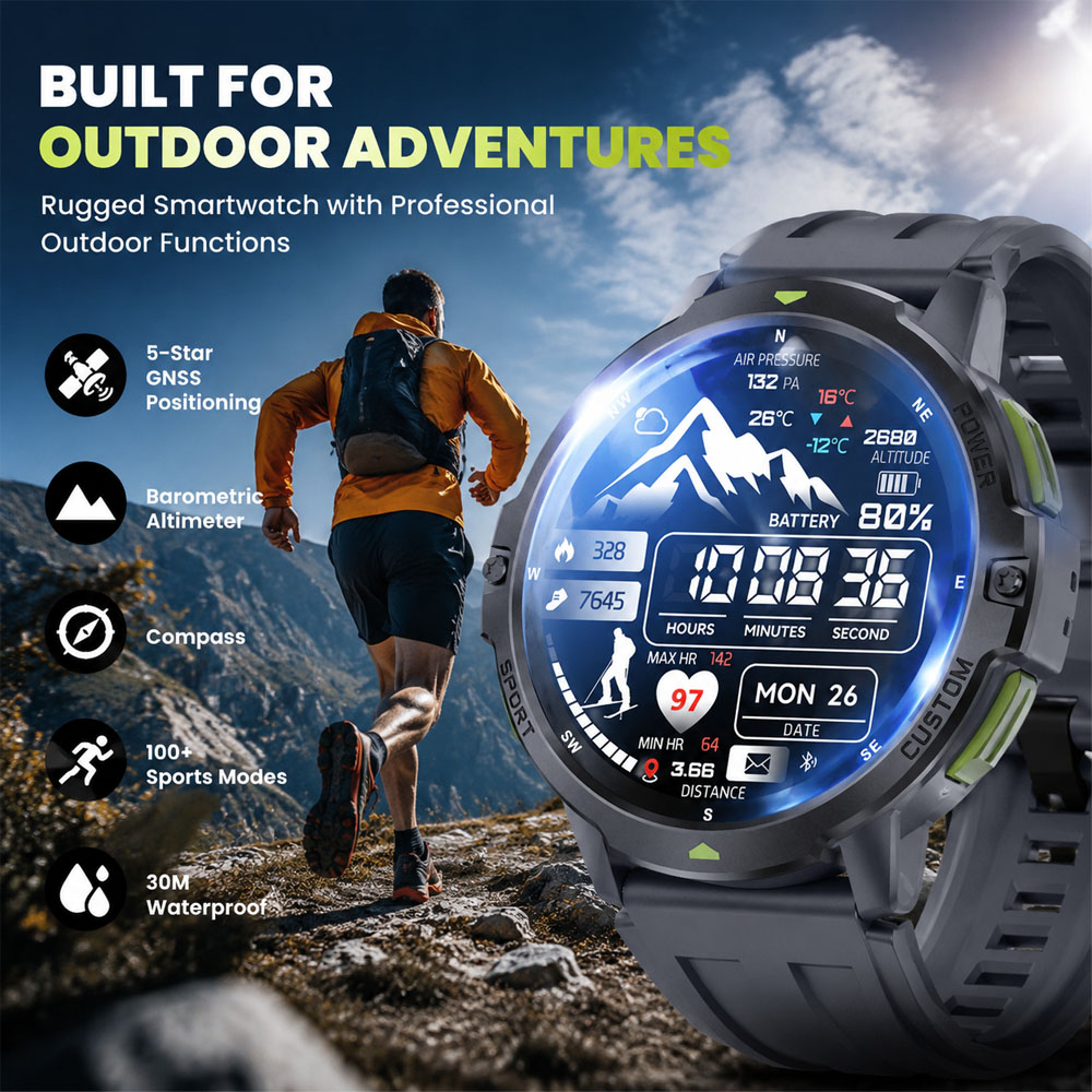 2026 NEW Military GPS Smartwat - Smartwatch Timex Watches For Men 评论和价格