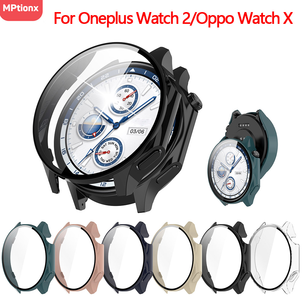 PC Case+Glass for Oneplus Watc - Smartwatch Oppo Watch 评论和价格