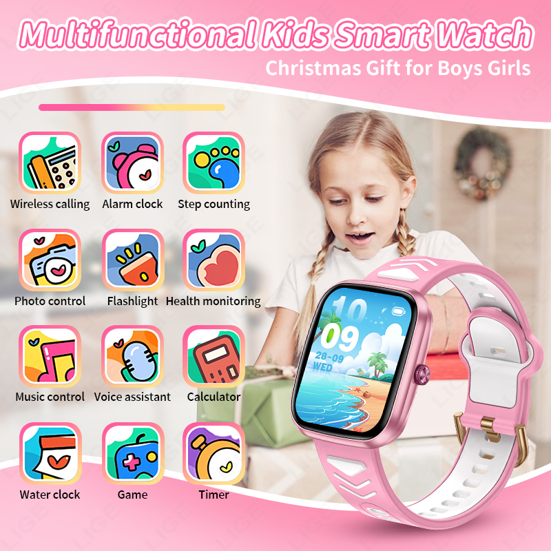 LIGE Children Boys Girls Prese - Smartwatch Watches For Girls Kids 评论和价格