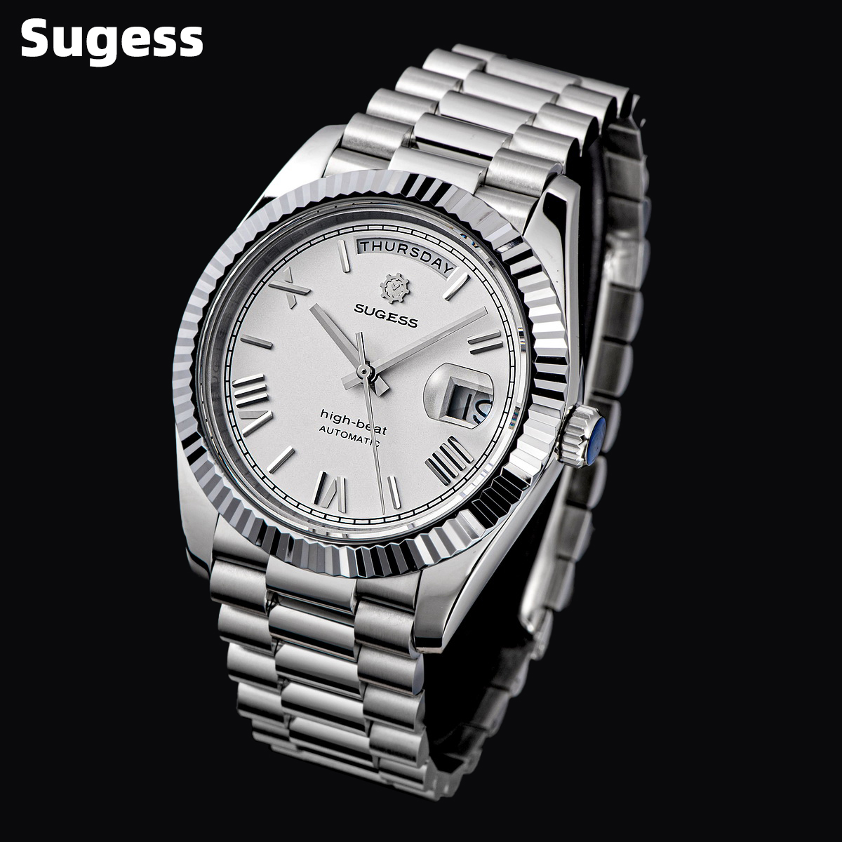 Sugess 40mm Men's Watches Auto - Rolex Watch Submariner 评论和价格