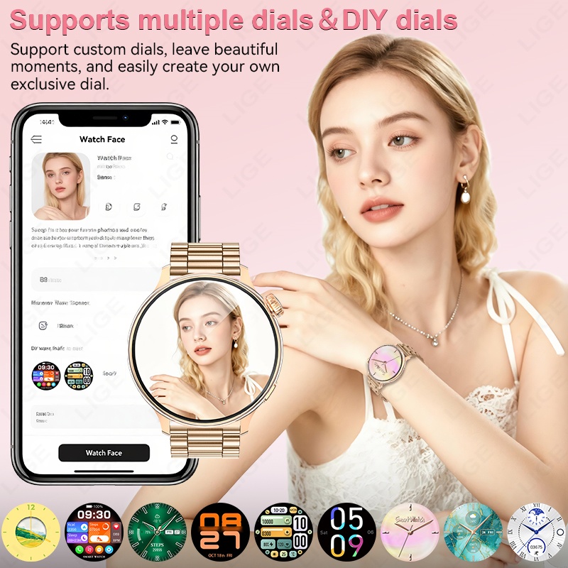 LIGE Luxury Women Smart Watch  - Smartwatch Luxury Watches For Women 评论和价格