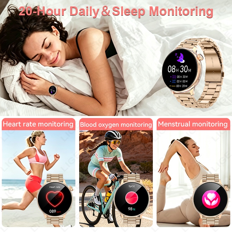 LIGE Luxury Women Smart Watch  - Smartwatch Luxury Watches For Women 评论和价格