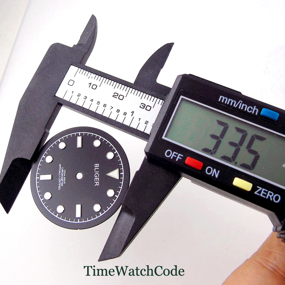 33.5mm Watch Dial Fit NH35A ET - Luminous Dial Face 评论和价格