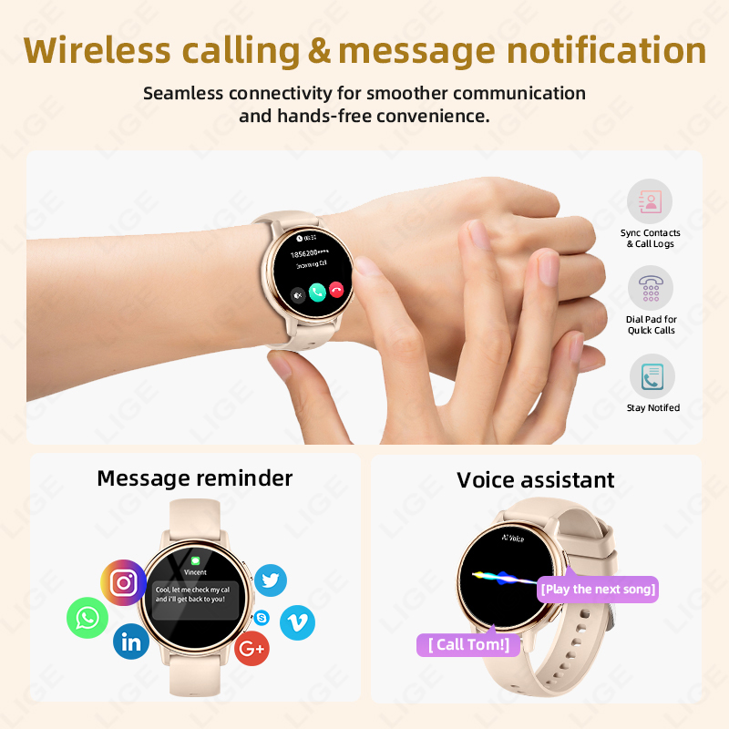 2026 LIGE Women Smart Watch Lu - Smartwatch Luxury Watches For Women 评论和价格