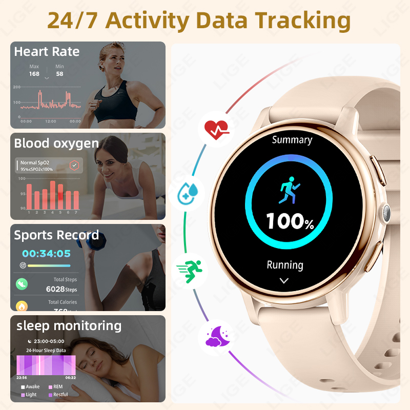 2026 LIGE Women Smart Watch Lu - Smartwatch Luxury Watches For Women 评论和价格