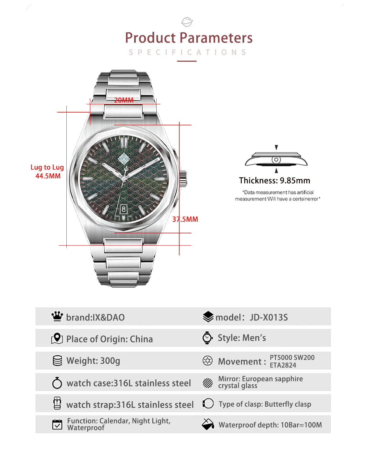IX&DAO 2026 New Warrior 37mm M - Rolex Watch Submariner 评论和价格