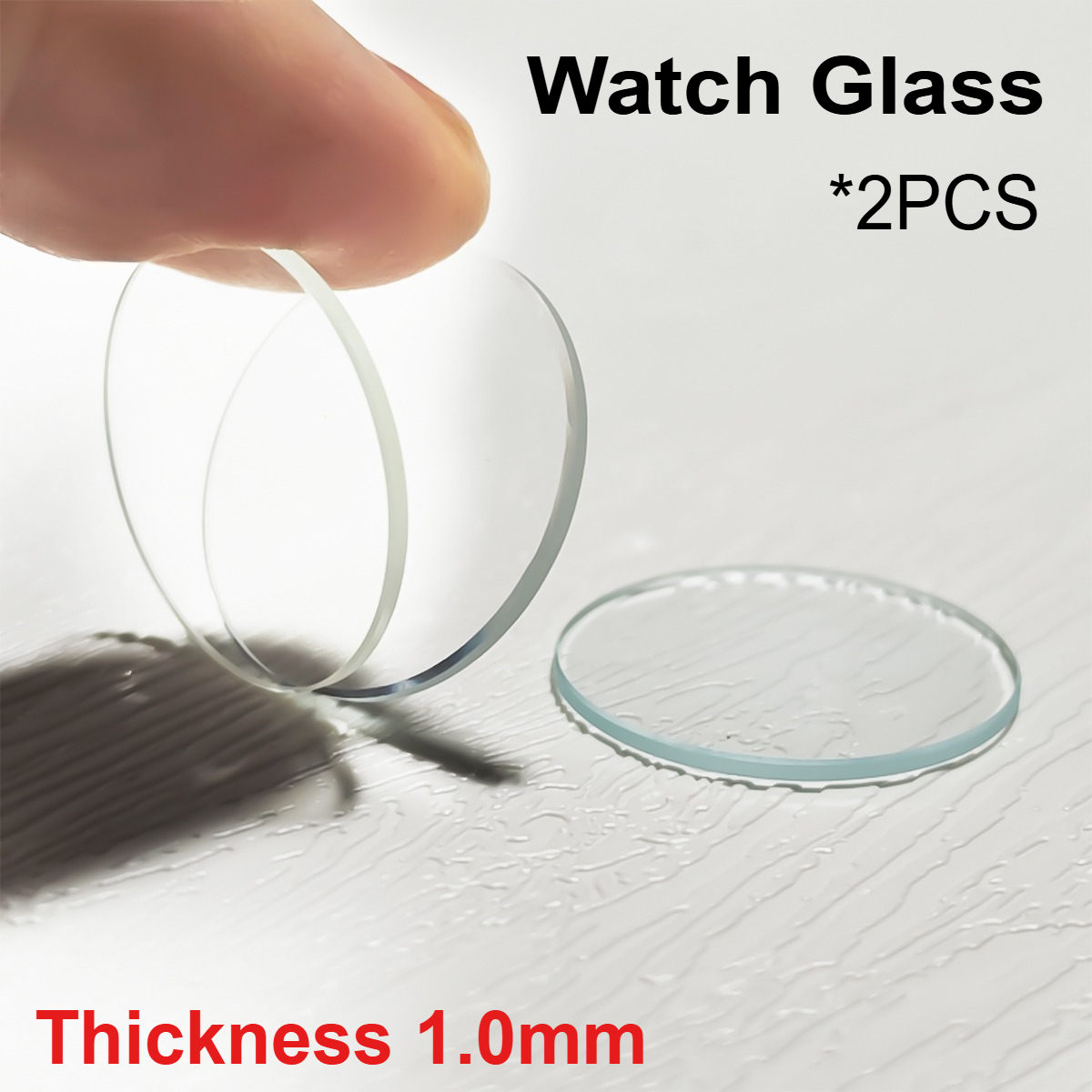2 Pieces 15 - 45mm Flat Round  - Watch Crystal Replacement 评论和价格