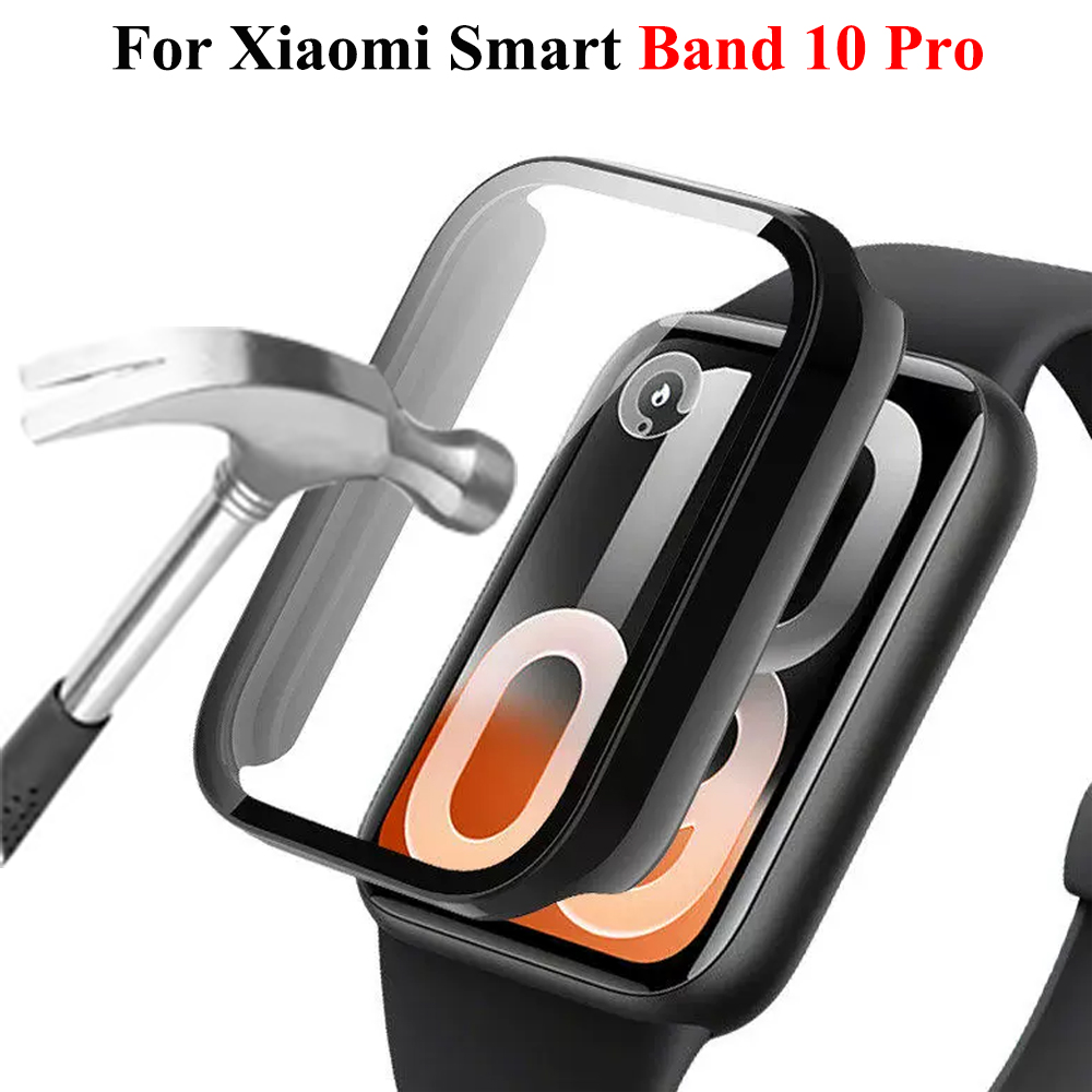Glass+Case For Xiaomi Mi Band  - Smartwatch Watches Xiaomi 评论和价格