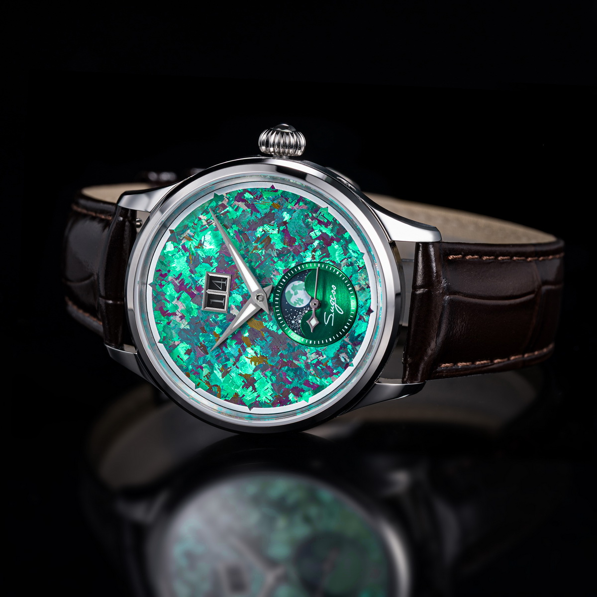 Sugess Watch of Men Moonphase  - Rolex Watch Submariner 评论和价格