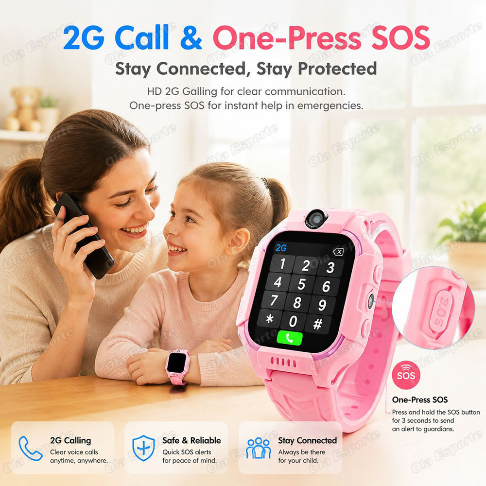 2026 New 5G Kids GPS Smart Wat - Smartwatch Watches For Kid Boy With Alarm 评论和价格