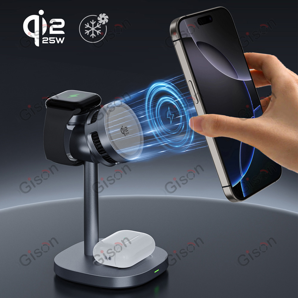 Magnetic 3 in 1 Wireless Charg - Smartwatch Phone Watches 评论和价格