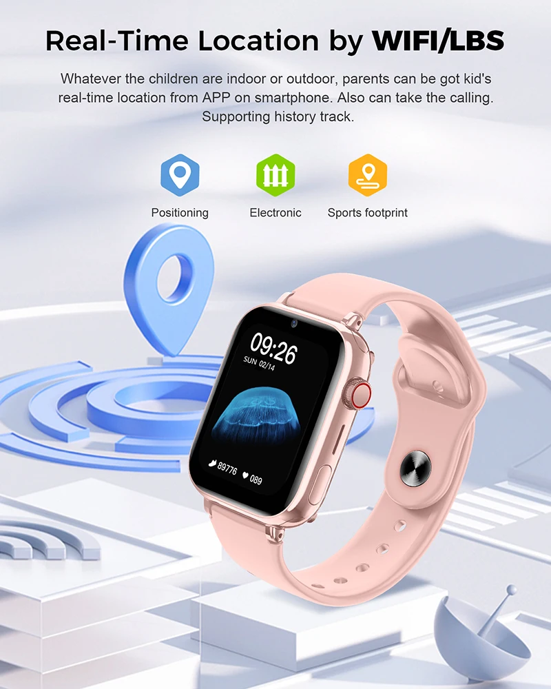 2025 Smart Watch Kids LBS Loca - Smartwatch Watches For Kid Boy With Alarm 评论和价格