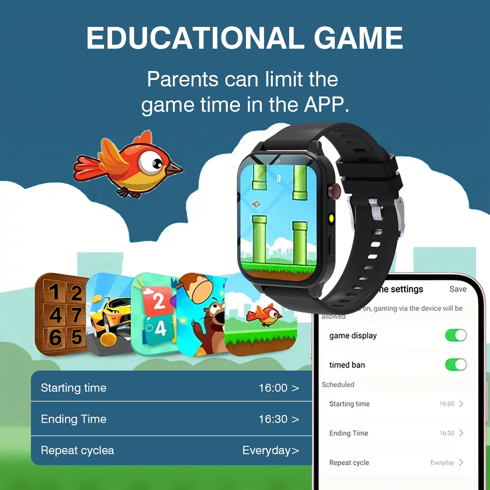 Kids′s Smart Watch 18 Games Ca - Smartwatch Watches For Kid Boy With Alarm 评论和价格