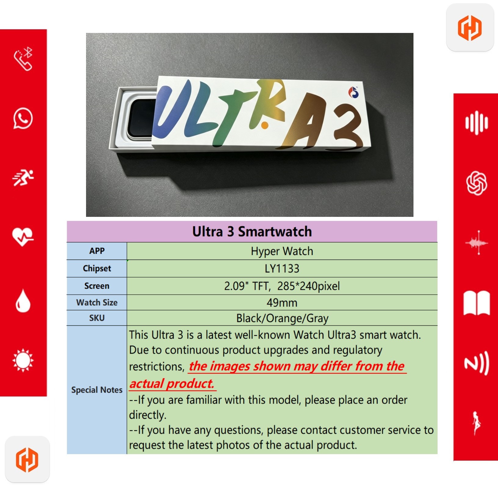 Choice Watch Ultra3 Smartwatch - Watch Iwo 评论和价格