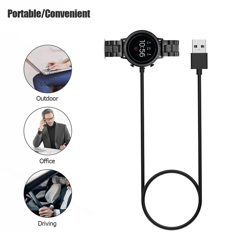 1M USB Magnetic Fast Charger D - Fossil Watches Smartwatch Gen 4 评论和价格