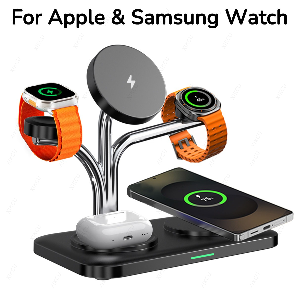 5 IN 1 Magnetic Wireless Charg - Smartwatch Phone Watches 评论和价格