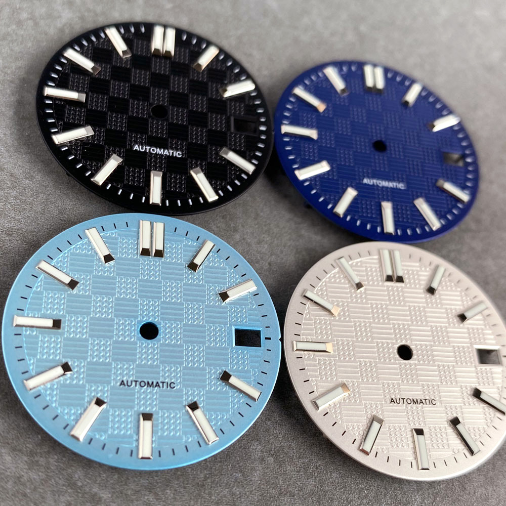 Black White Sky Blue Mod Watch - Luminous Dial Face 评论和价格