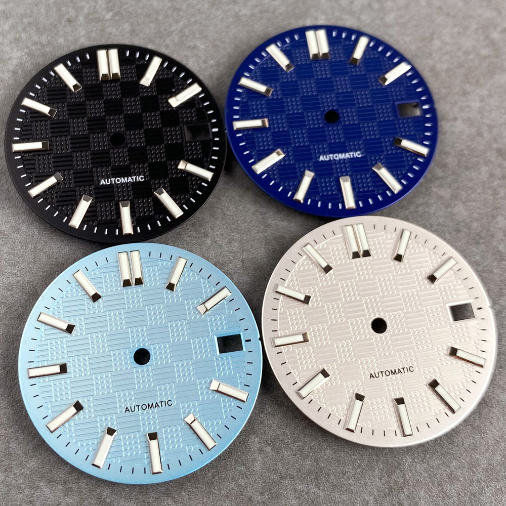 Black White Sky Blue Mod Watch - Luminous Dial Face 评论和价格