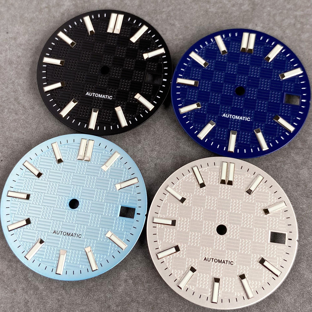 Black White Sky Blue Mod Watch - Luminous Dial Face 评论和价格